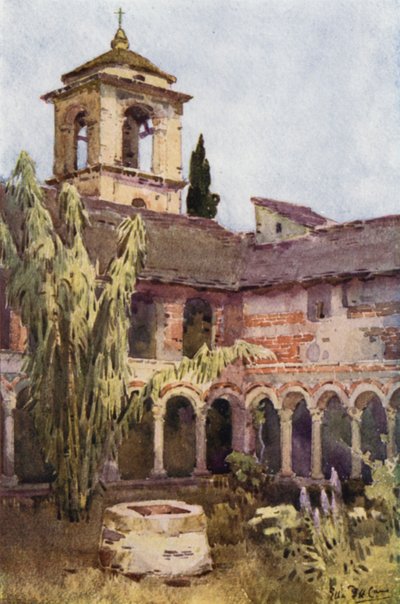 Il chiostro di Piona, Lago di Como da Ella Du Cane