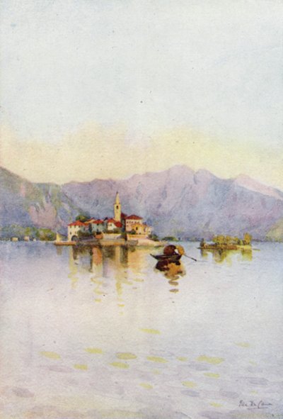 Isola Pescatori e il Sasso di Ferro, Lago Maggiore da Ella Du Cane