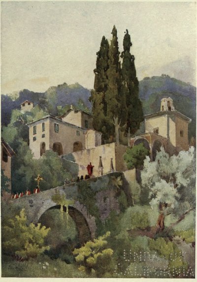 La Madonna della Pace, Lago di Como, Illustrazione da 