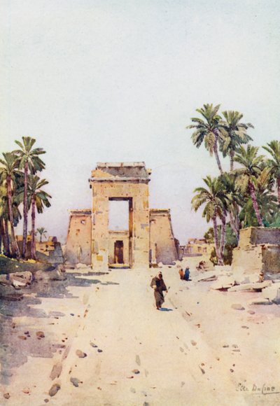 La porta di Euergetes, Karnak da Ella Du Cane