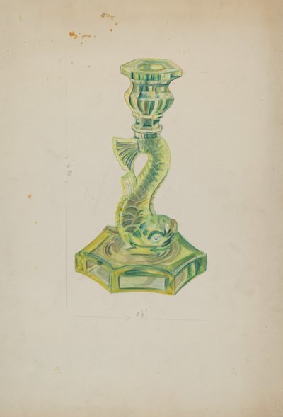 Candeliere a forma di delfino da Ella Josephine Sterling