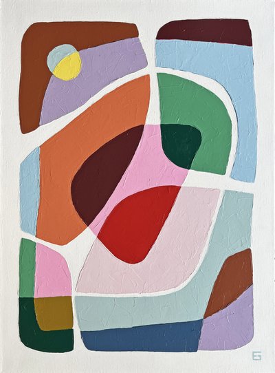 Forme astratte colorate da Ellen Greup