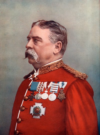 Generale Sir Hugh Gough, Custode dei Gioielli, Torre di Londra, 1902 da Elliott and Fry