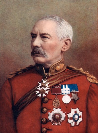 Tenente Generale Sir Charles William Wilson, soldato britannico, 1902 da Elliott and Fry