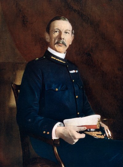 Tenente Generale Sir HE Colvile, comandante della 9ª divisione, Forza di campo del Sud Africa, 1902 da Elliott and Fry