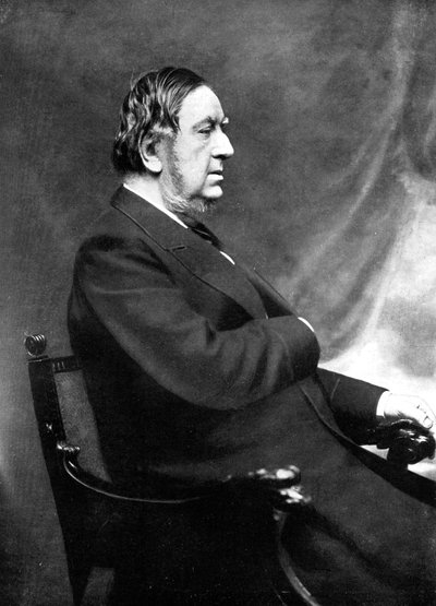 Sir William Vernon Harcourt, statista liberale britannico, XIX secolo da Elliott and Fry