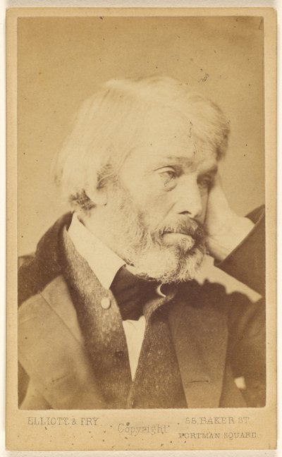 T[homas] Carlyle (1795 - 1881) da Elliott and Fry