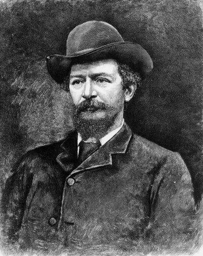 Algernon Charles Swinburne, inciso da una fotografia da Elliott und Fry Studio