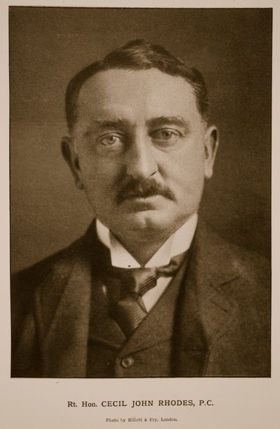 Rt Hon Cecil Rhodes, P.C. da Elliott und Fry Studio