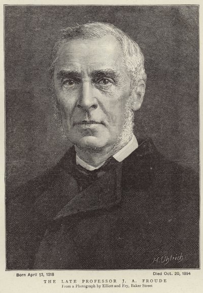 Il defunto Professor James Anthony Froude da Elliott und Fry Studio