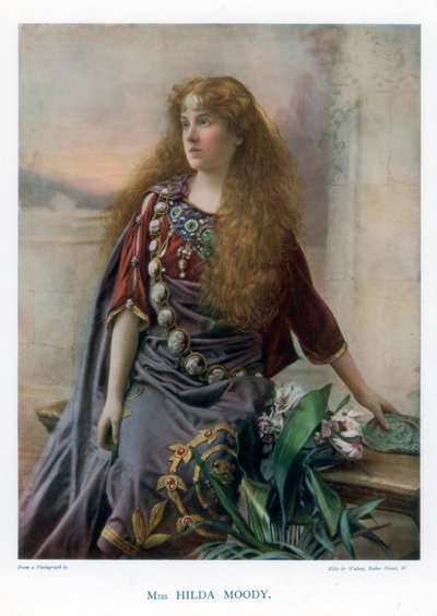 Hilda Moody, attrice britannica, 1901 da Ellis and Walery