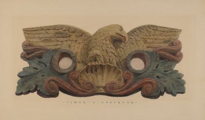 Porta-maniche con insegna della compagnia dei pompieri da Elmer G. Anderson
