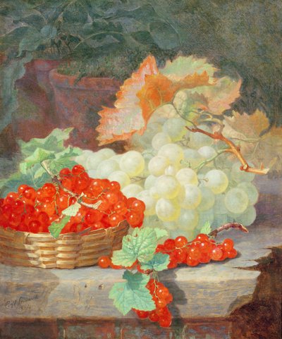 Ribes rossi e uva, 1864 da Eloise Harriet Stannard