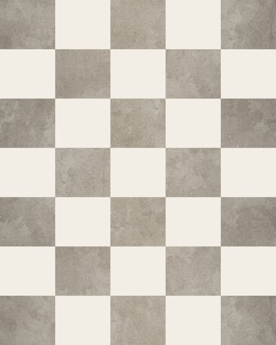 Scacchiera in cemento grigio da Ema Paraschiv