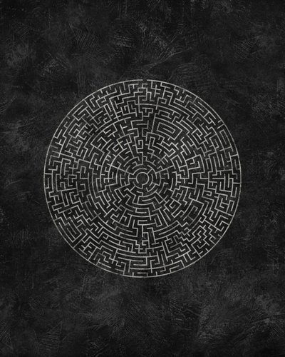 Labirinto circolare intricato da Ema Paraschiv