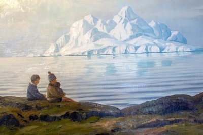 Persone in estate alla Disco-Bucht, Groenlandia occidentale da Emanuel A. Petersen