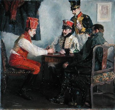 Al tavolo da gioco da Emanuel Bachrach Baree