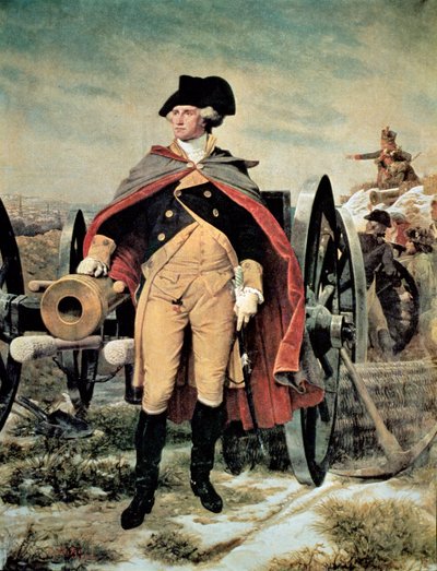 George Washington a Dorchester Heights, Massachusetts da Emanuel Gottlieb (after) Leutze