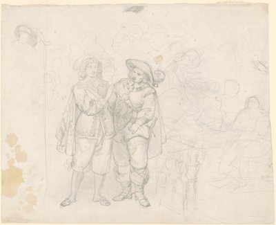 Due Cavalieri [recto] da Emanuel Gottlieb Leutze