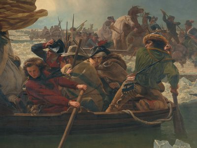 Washington attraversa il fiume Delaware, 25 dicembre 1776 da Emanuel Gottlieb Leutze