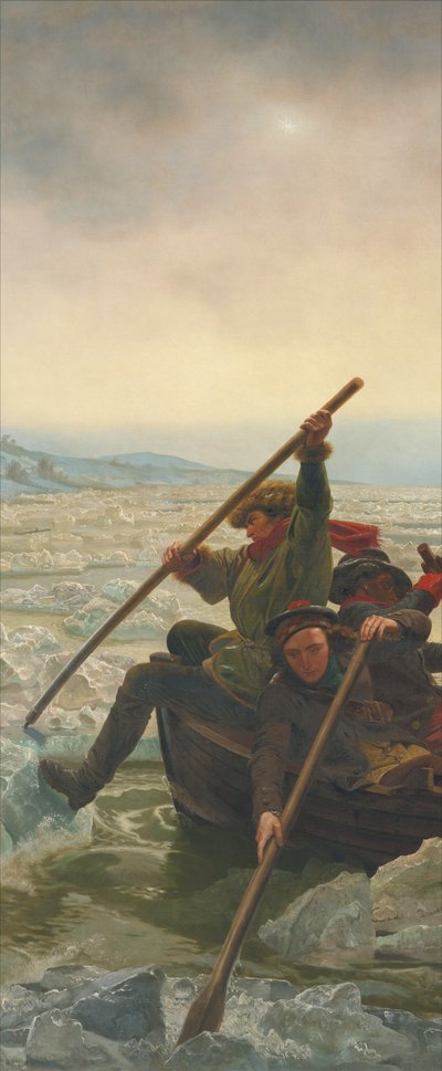Washington attraversa il fiume Delaware, 25 dicembre 1776 da Emanuel Gottlieb Leutze
