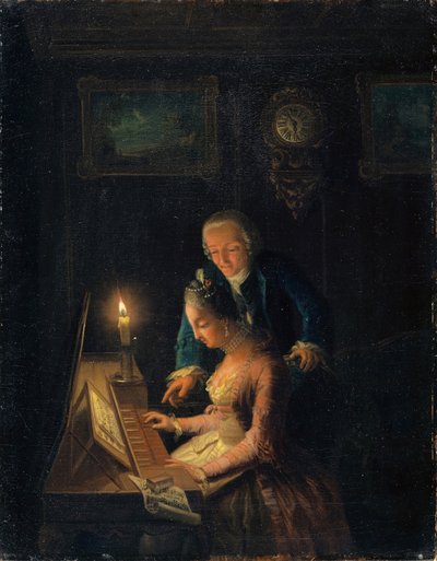 La lezione di musica, 1769 da Emanuel Handmann