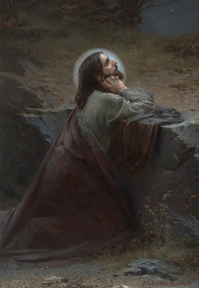 Cristo sul Monte degli Ulivi (Sia fatta la tua volontà!) da Emanuel Kresenc Liska