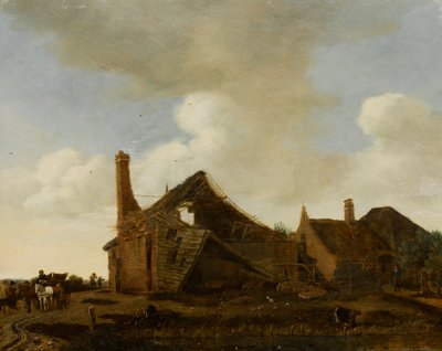 Paesaggio con casetta diroccata da Emanuel Murant