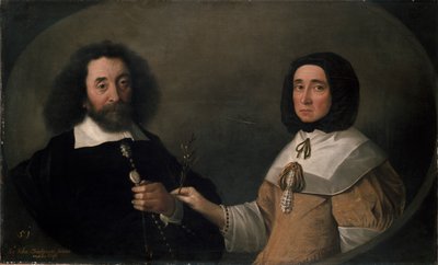 John Tradescant il Giovane e Hester, sua seconda Moglie, XVII secolo da Emanuel de Critz