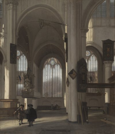 Interno di una chiesa, c.1680 da Emanuel de Witte