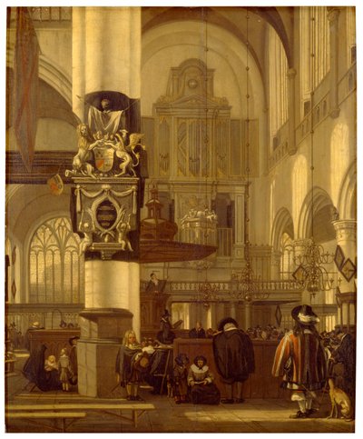 Interno di una chiesa da Emanuel de Witte
