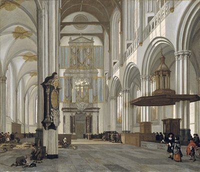 Interno della Nieuwe Kerk, Amsterdam, 1657 da Emanuel de Witte