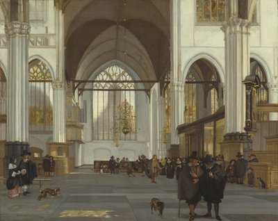 Interno della Oude Kerk, Amsterdam, 1659 da Emanuel de Witte