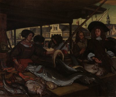 Il Nieuwe Vismarkt (Nuovo Mercato del Pesce) ad Amsterdam da Emanuel de Witte