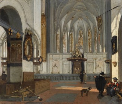 Veduta del coro della chiesa di San Giovanni a Utrecht da Emanuel de Witte