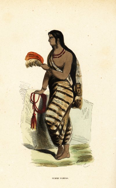 Donna delle Pampas, Argentina da Emeric Essex (after) Vidal