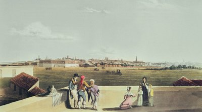 Veduta generale di Buenos Aires dalla Plaza del Toros, da Picturesque Illustrations of Buenos Aires and Montevideo da Emeric Essex after Vidal