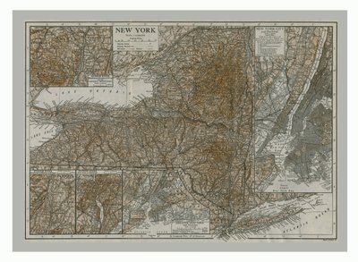 Mappa di New York, c1900 da Emery Walker