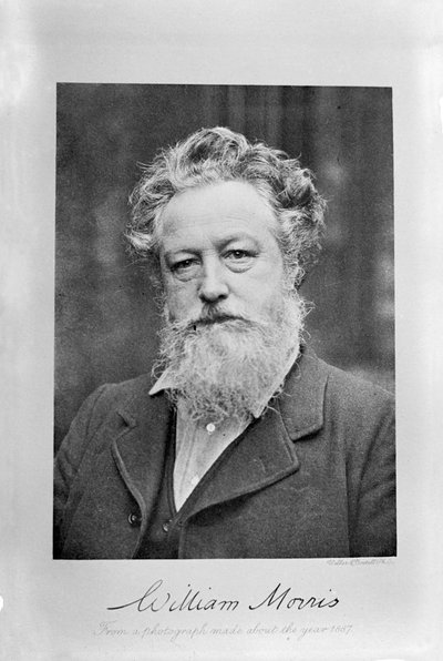 Ritratto di William Morris, ca 1887 da Emery Walker