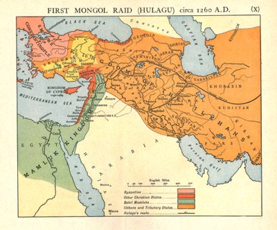 Primo Raid Mongolo Hulagu, circa 1400 d.C., c1915 da Emery Walker Ltd