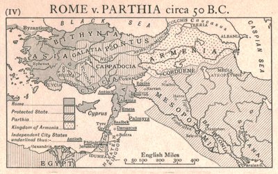 Roma contro Partia, circa 50 a.C. da Emery Walker Ltd