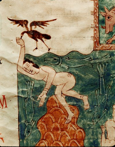 Un corvo che si accanisce su un cadavere da Emeterio the Monk