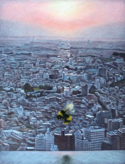 Fine della giornata, 2012 (olio su tela) da Emiko Aida