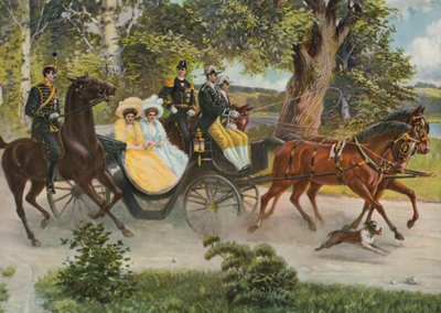 Margherita di Connaught con Gustaf VI Adolf e il principe Wilhelm di Svezia con sua moglie la granduchessa Maria Pavlovna di Russia, c.1914 da Emil (after) Aberg