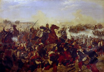La battaglia di Mars de la Tour del 16 agosto 1870, 1878 da Emil Huenten