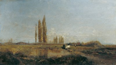 Sulla Thaya presso Lundenburg da Emil Jakob Schindler