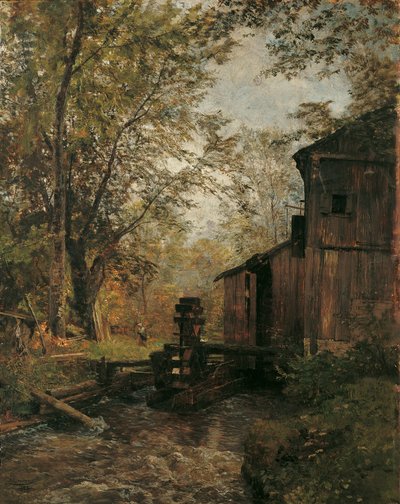 Il mulino di Gosau presso Ischl da Emil Jakob Schindler