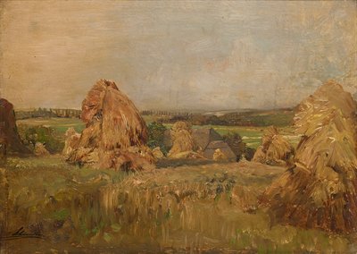 Mese del raccolto a Plankenberg da Emil Jakob Schindler