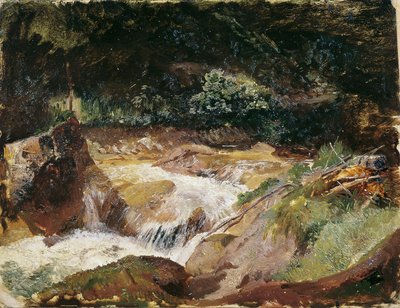 Torrente di montagna a Ramsau da Emil Jakob Schindler