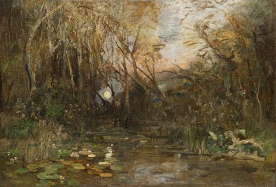 Sorgere della luna al Prater da Emil Jakob Schindler